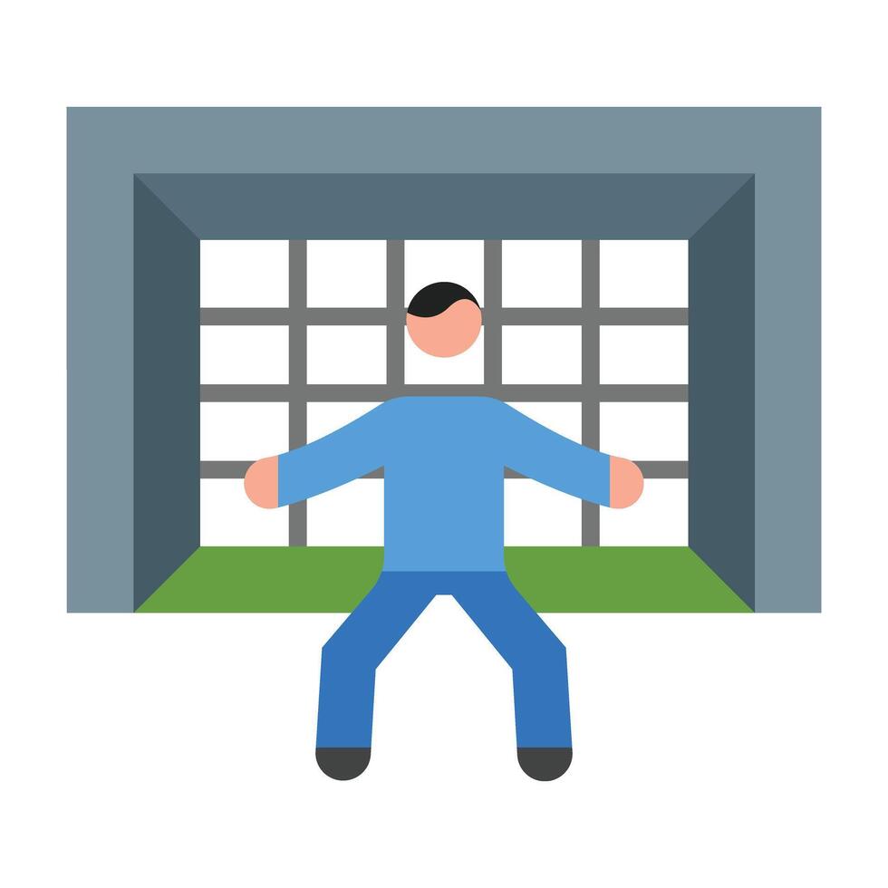 Goalie Icon Design vector