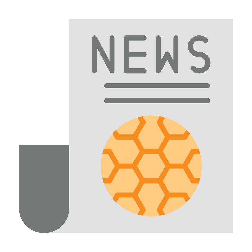 Football News Icon Design vector