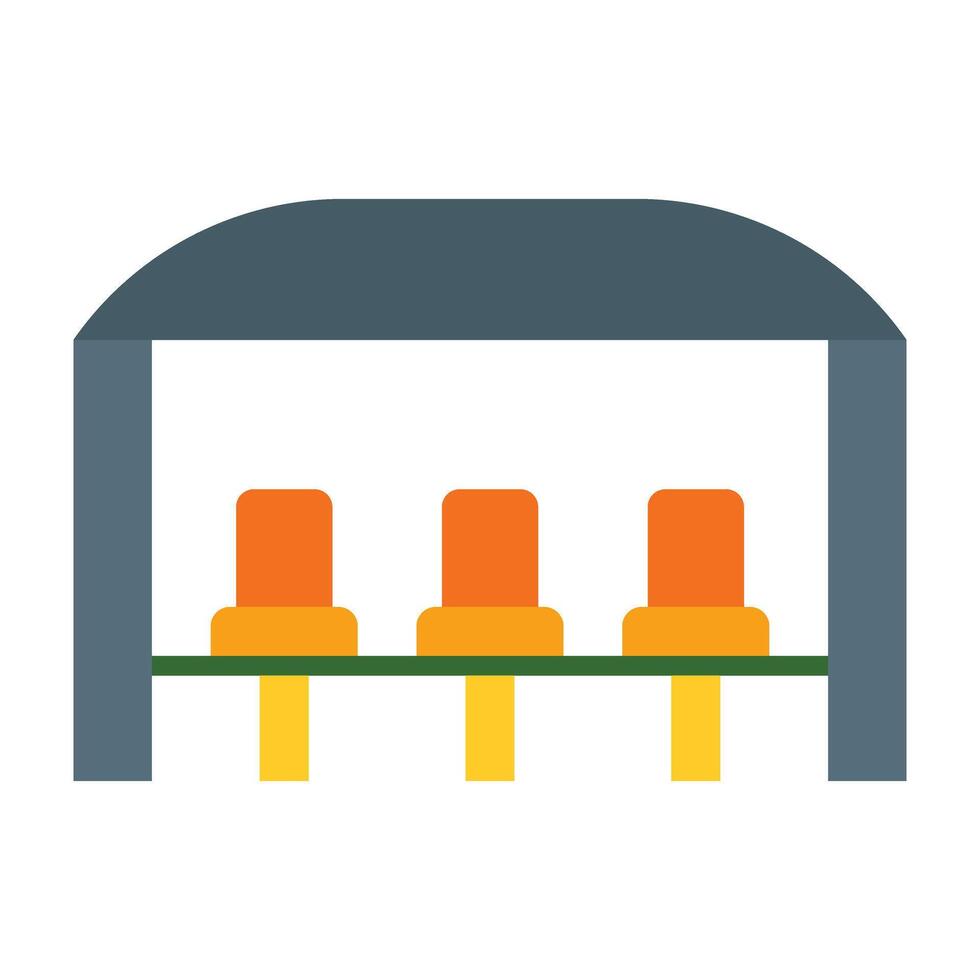 Bench Icon Design vector