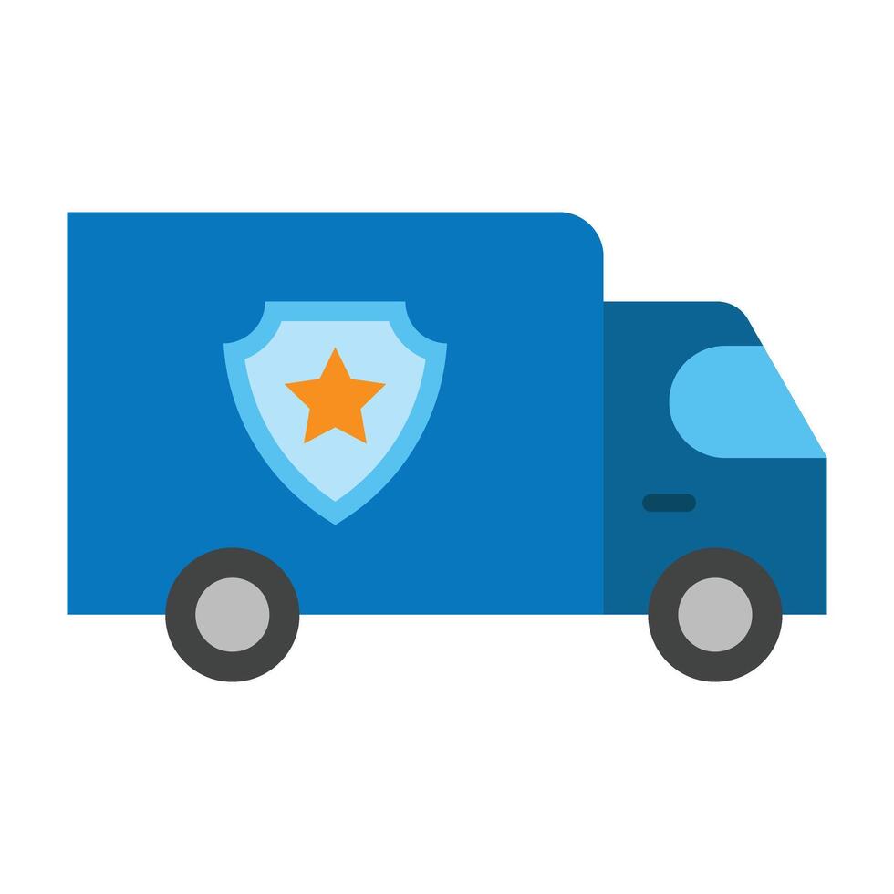 Police Van Icon Design vector