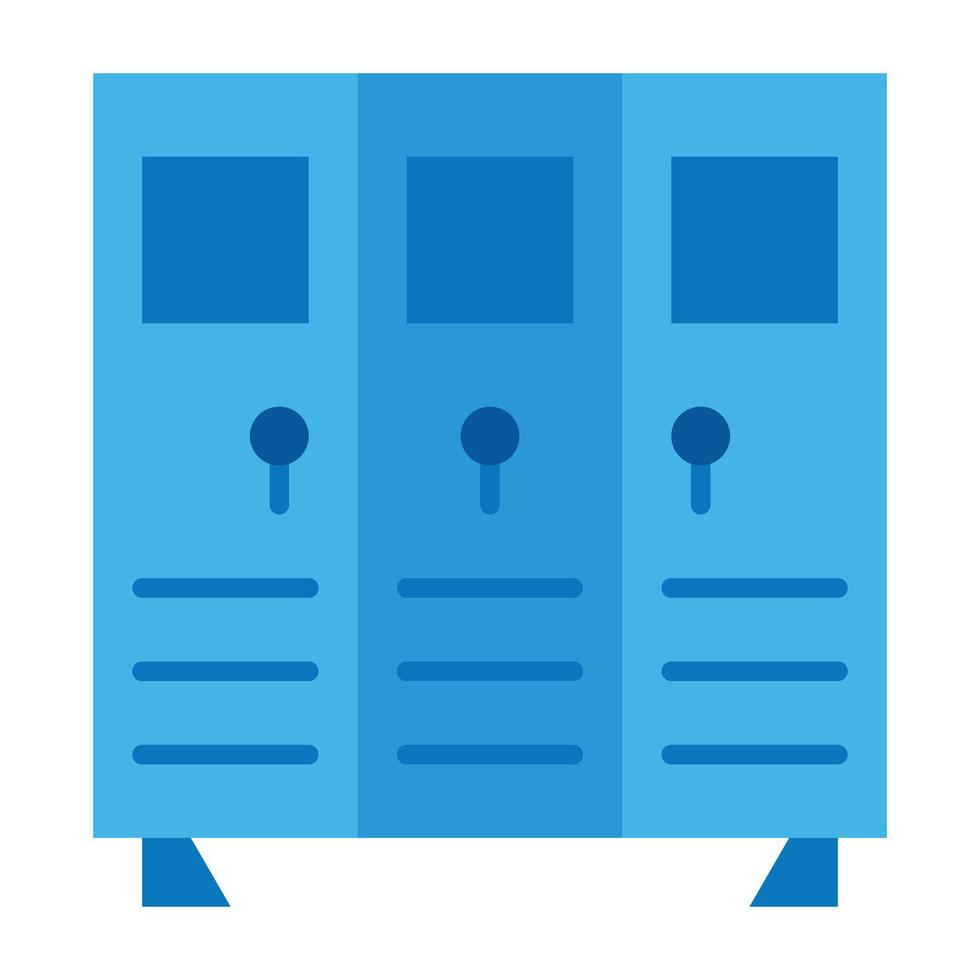 Locker Room Icon Design vector