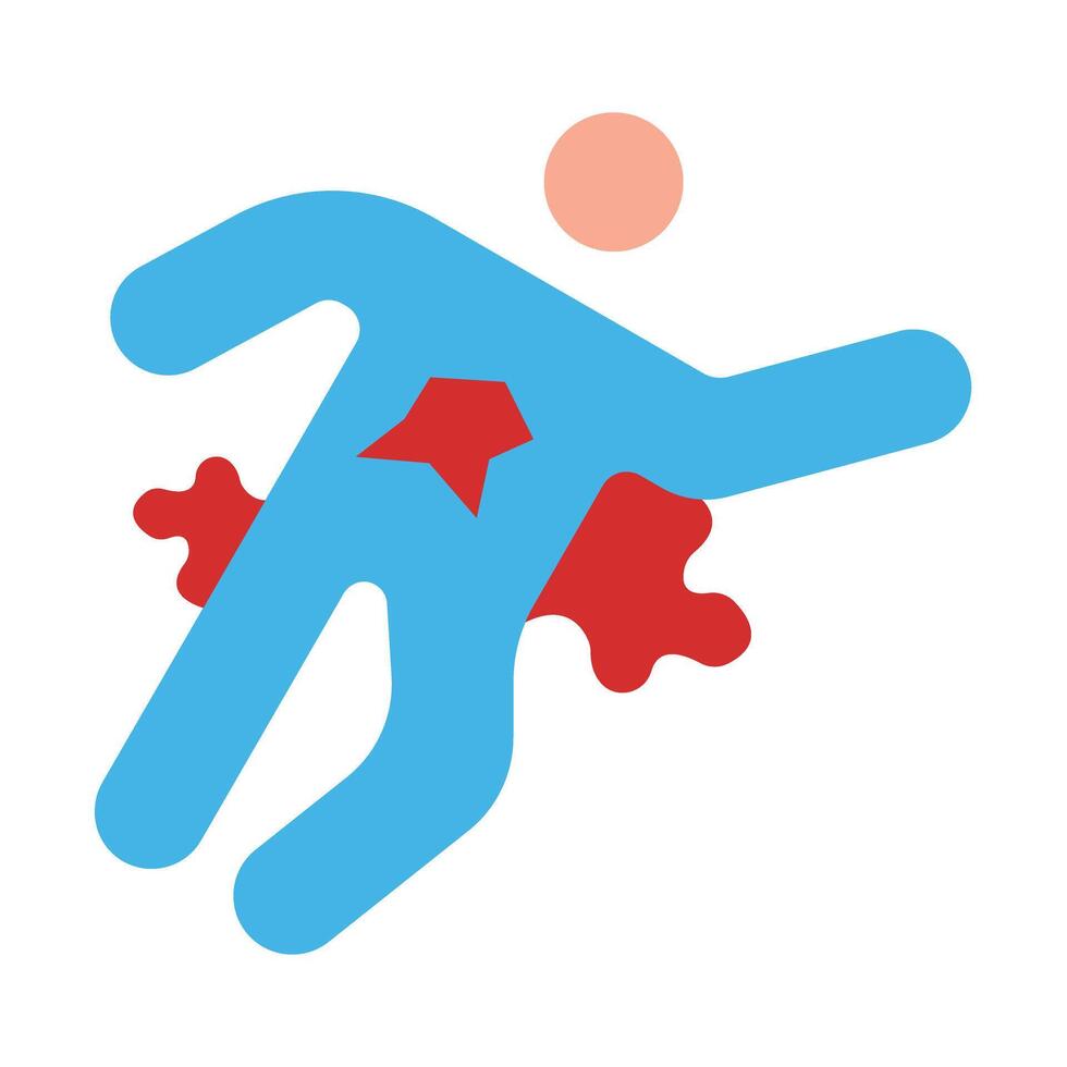 Dead body Icon Design vector