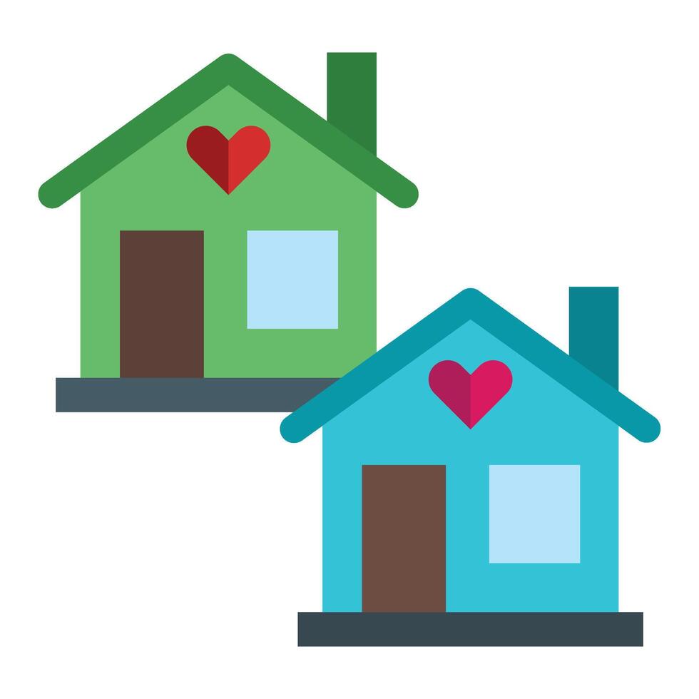 Residential Area Icon Design vector