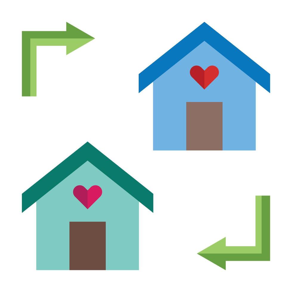 Property Exchange Icon Design vector
