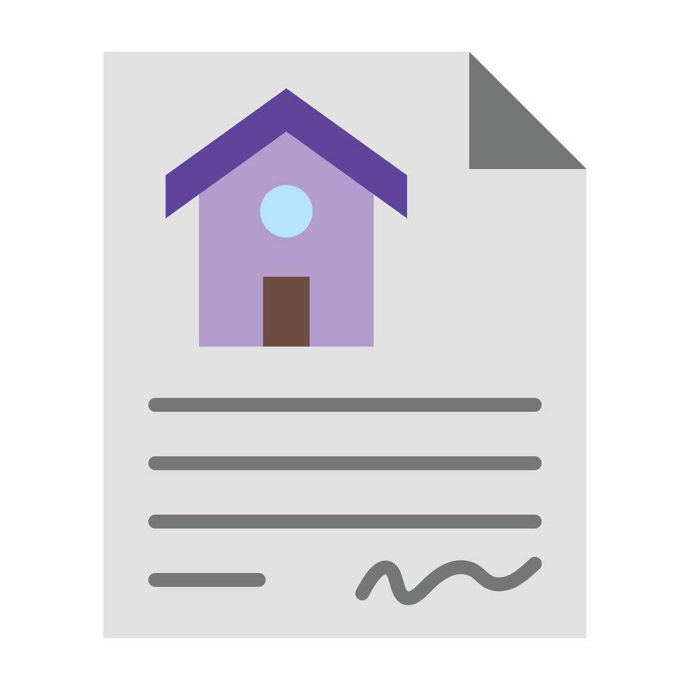 Property Document Icon Design vector
