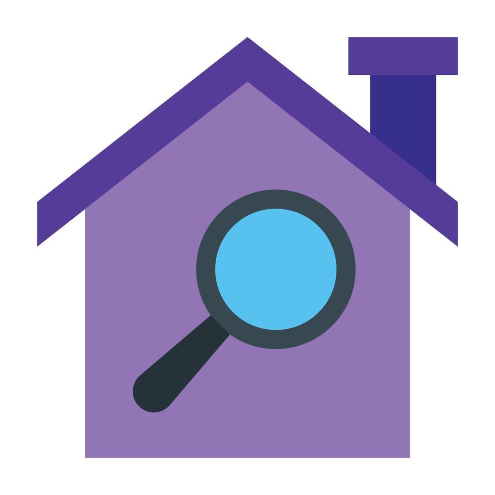 House Inspection Icon Design vector