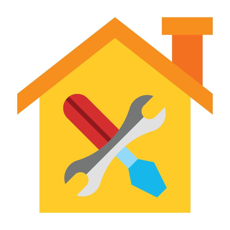 Home Renovation Icon Design vector