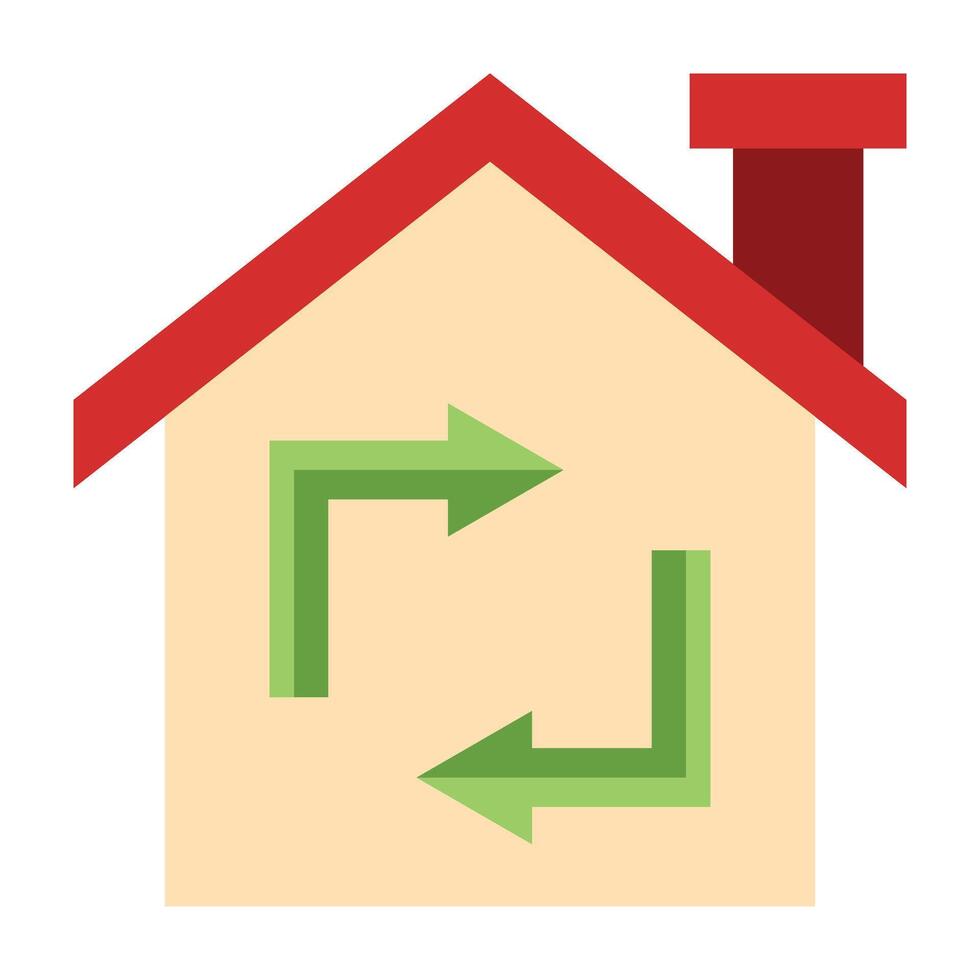 House Change Icon Design vector