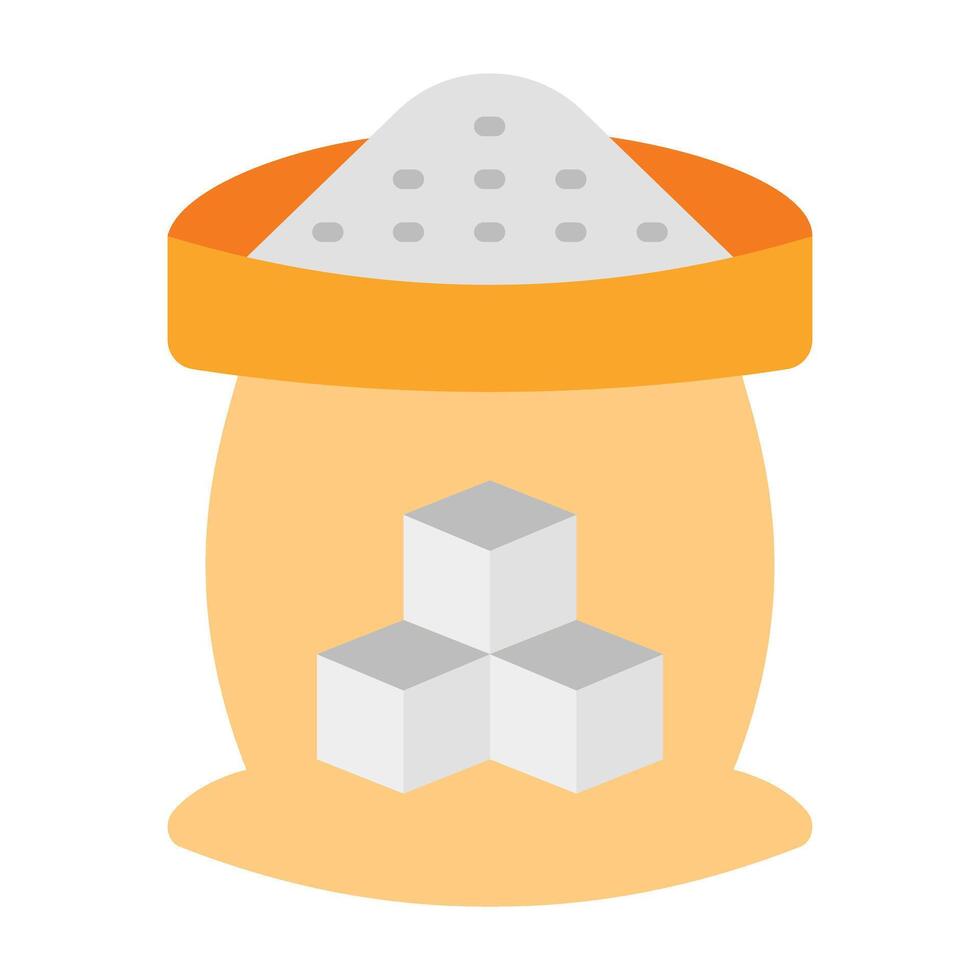 Sugar Bag Icon Design vector