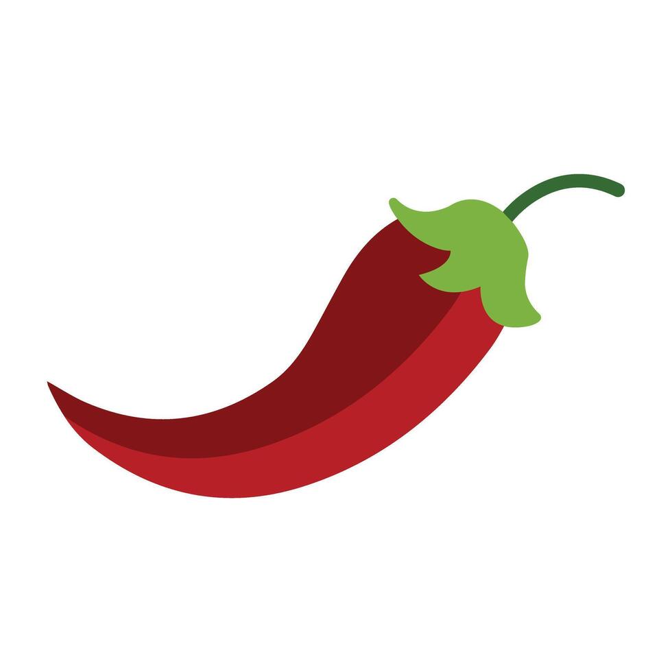 Chilli Icon Design vector