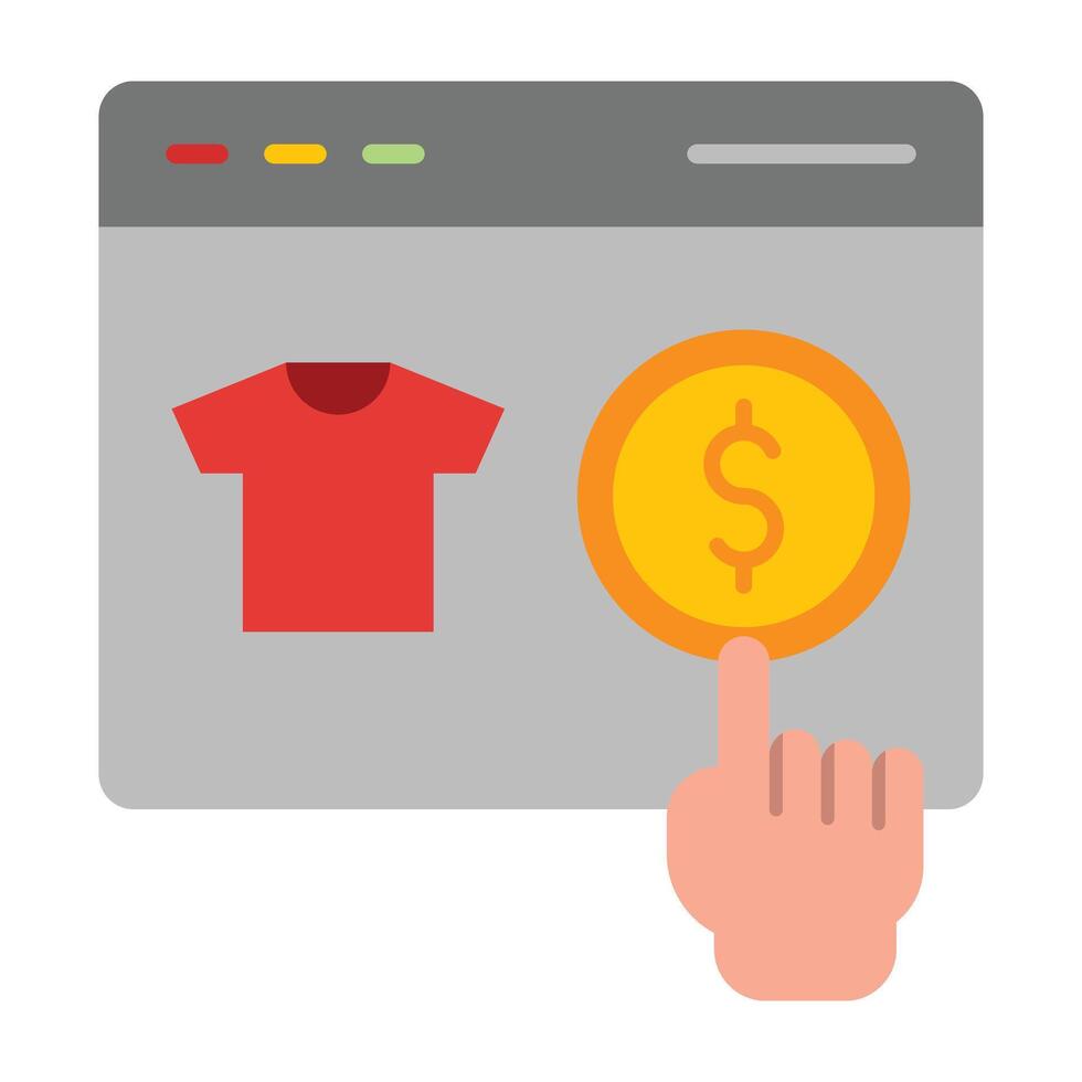 Online Payment Icon Design vector
