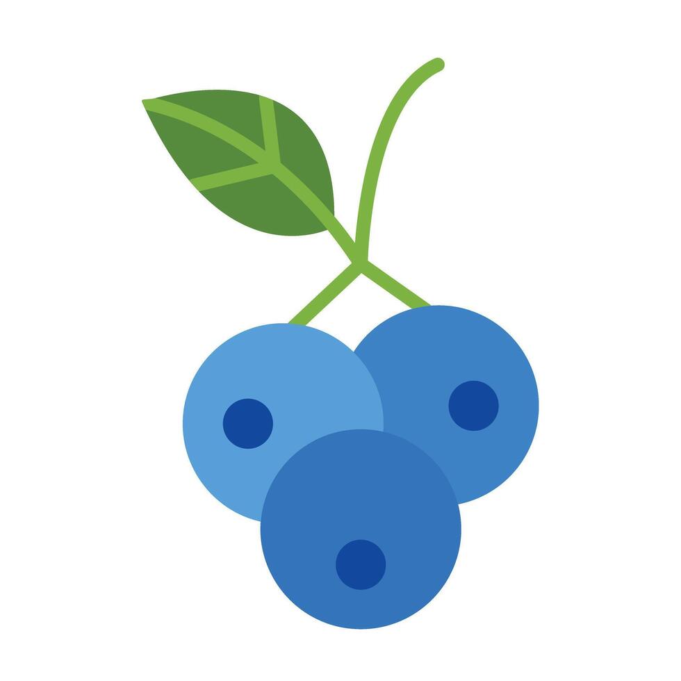 Blueberries Icon Design vector