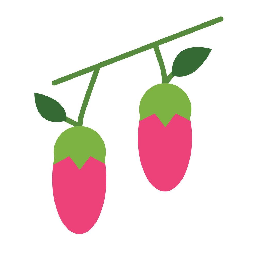 Wolfberry Icon Design vector