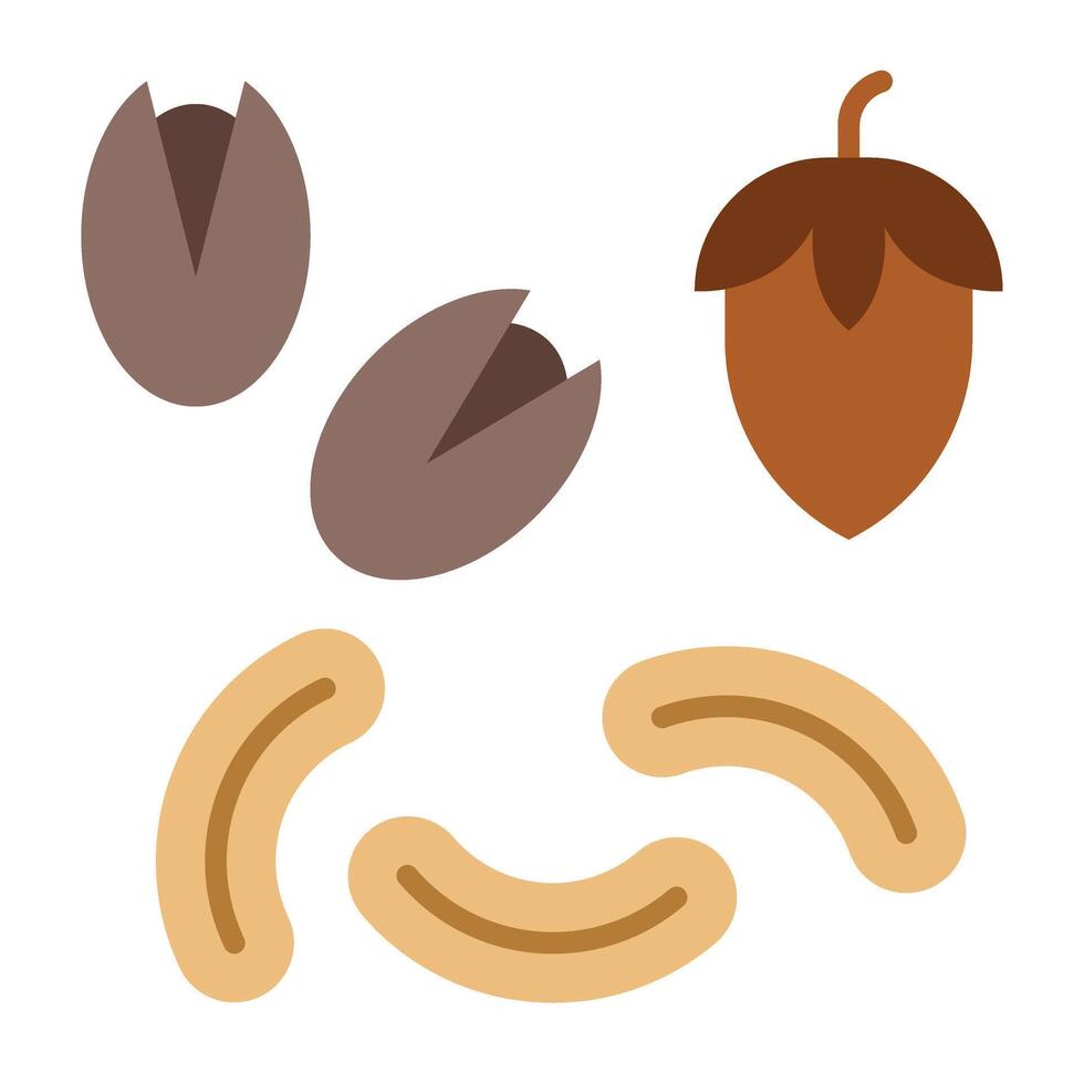 Nuts Icon Design vector