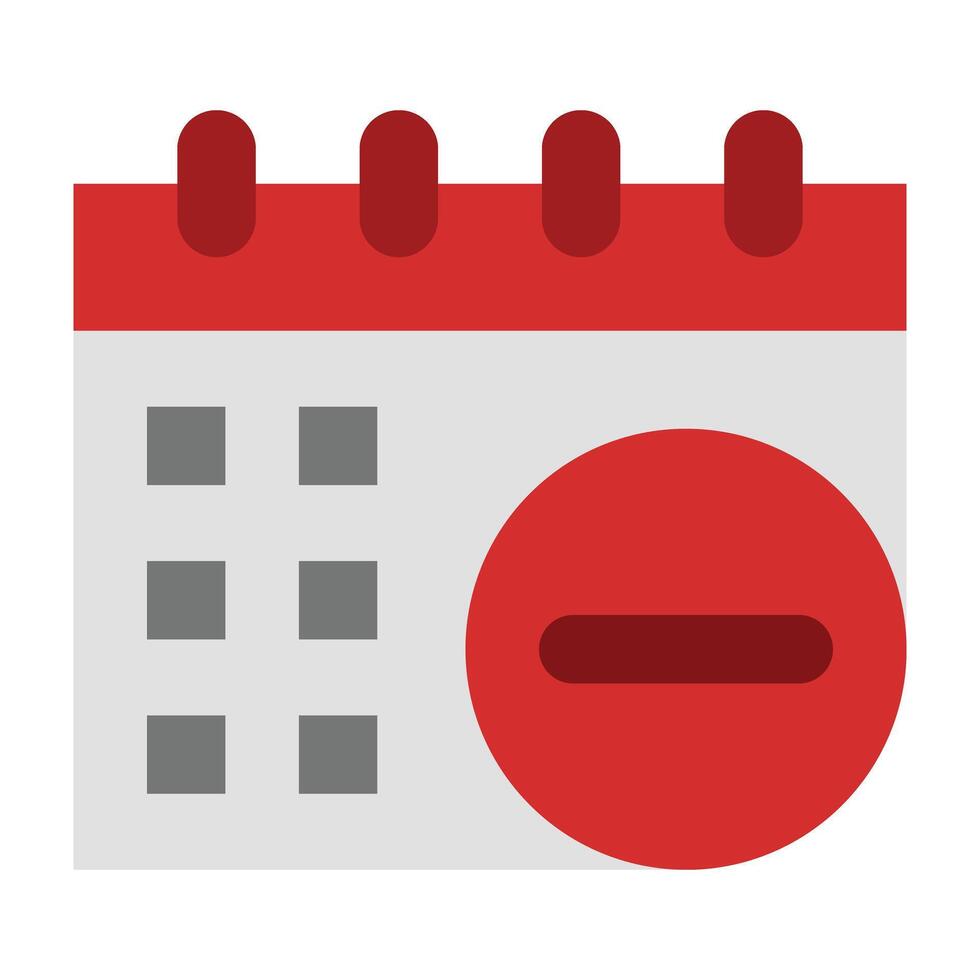 Delete Event Icon Design vector
