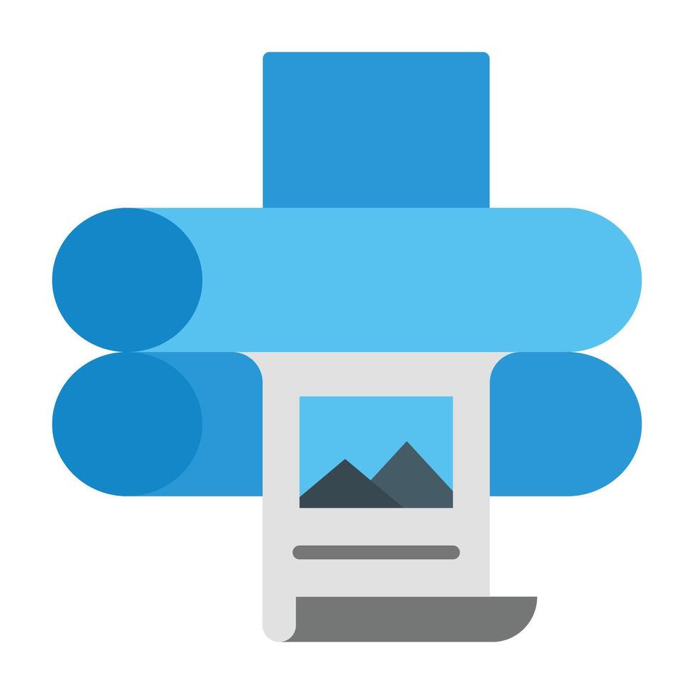 Offset Icon Design vector
