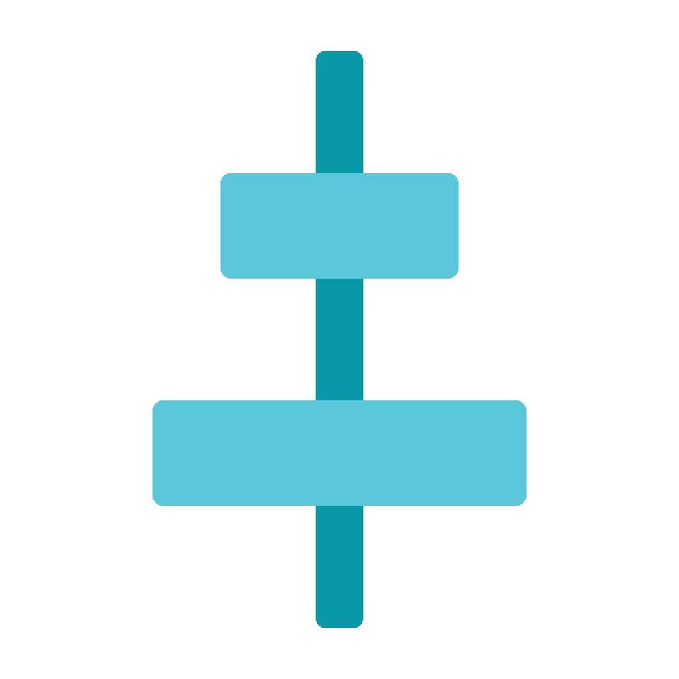 Horizontal Align Icon Design vector