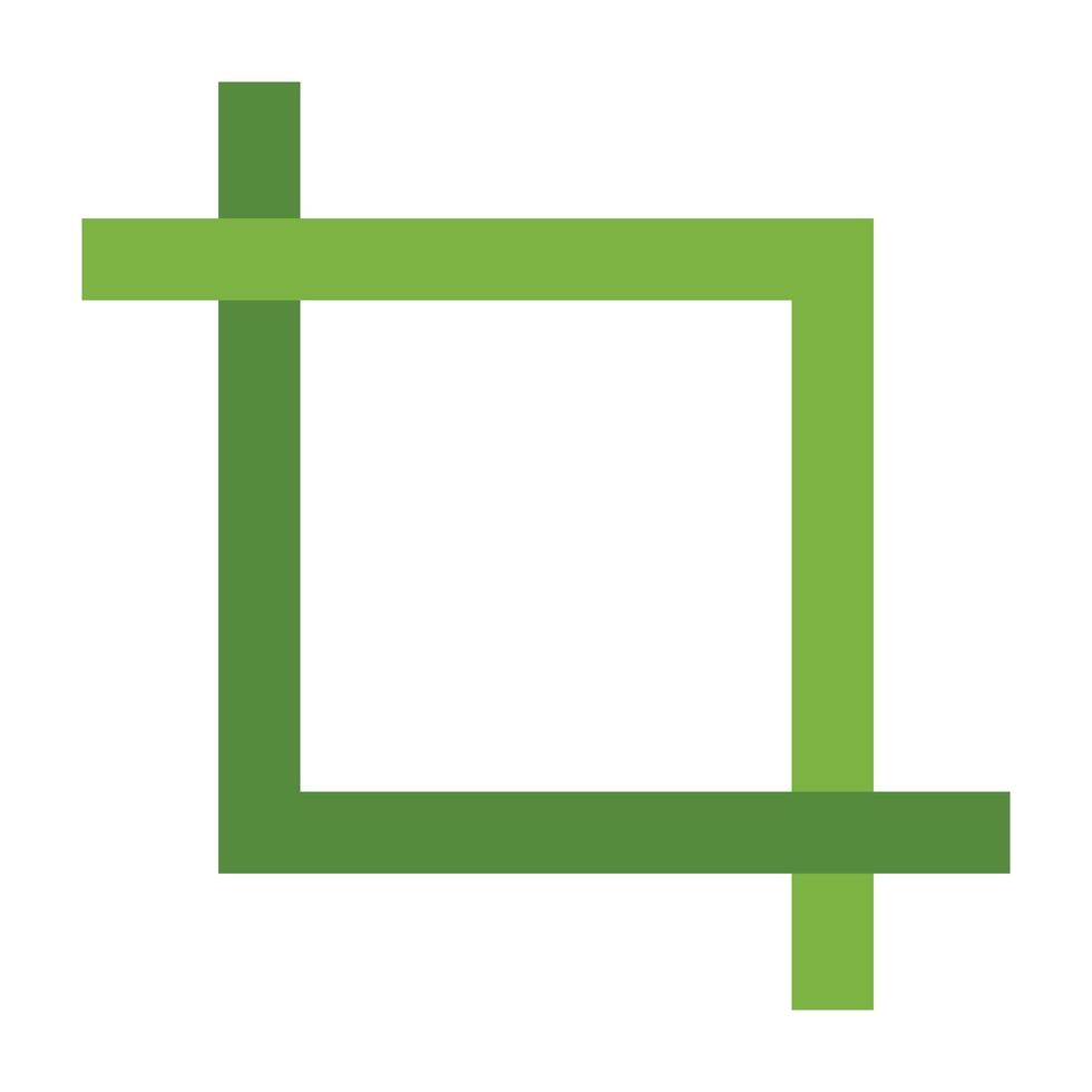 Crop Icon Design vector
