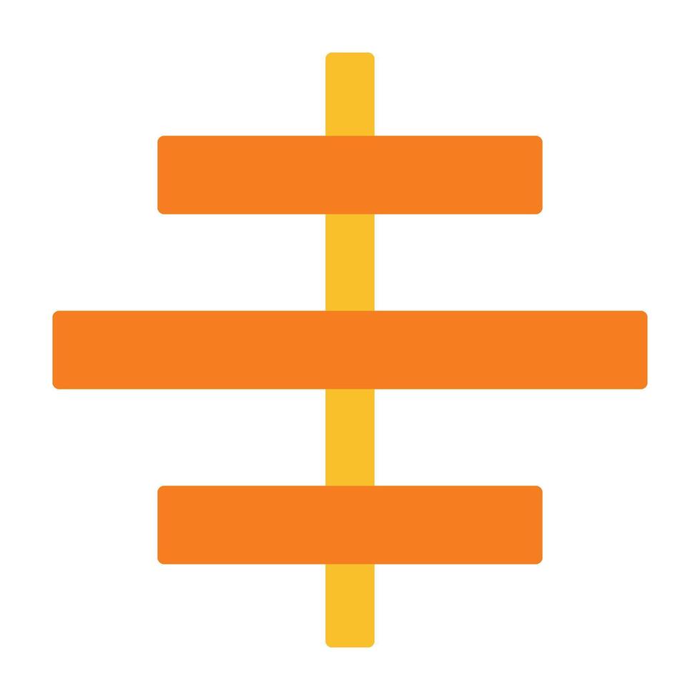 Center Align Icon Design vector