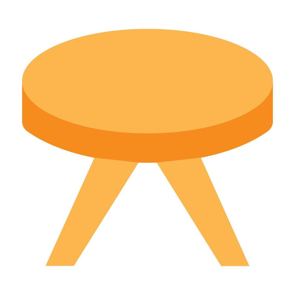 Round Table Icon Design vector