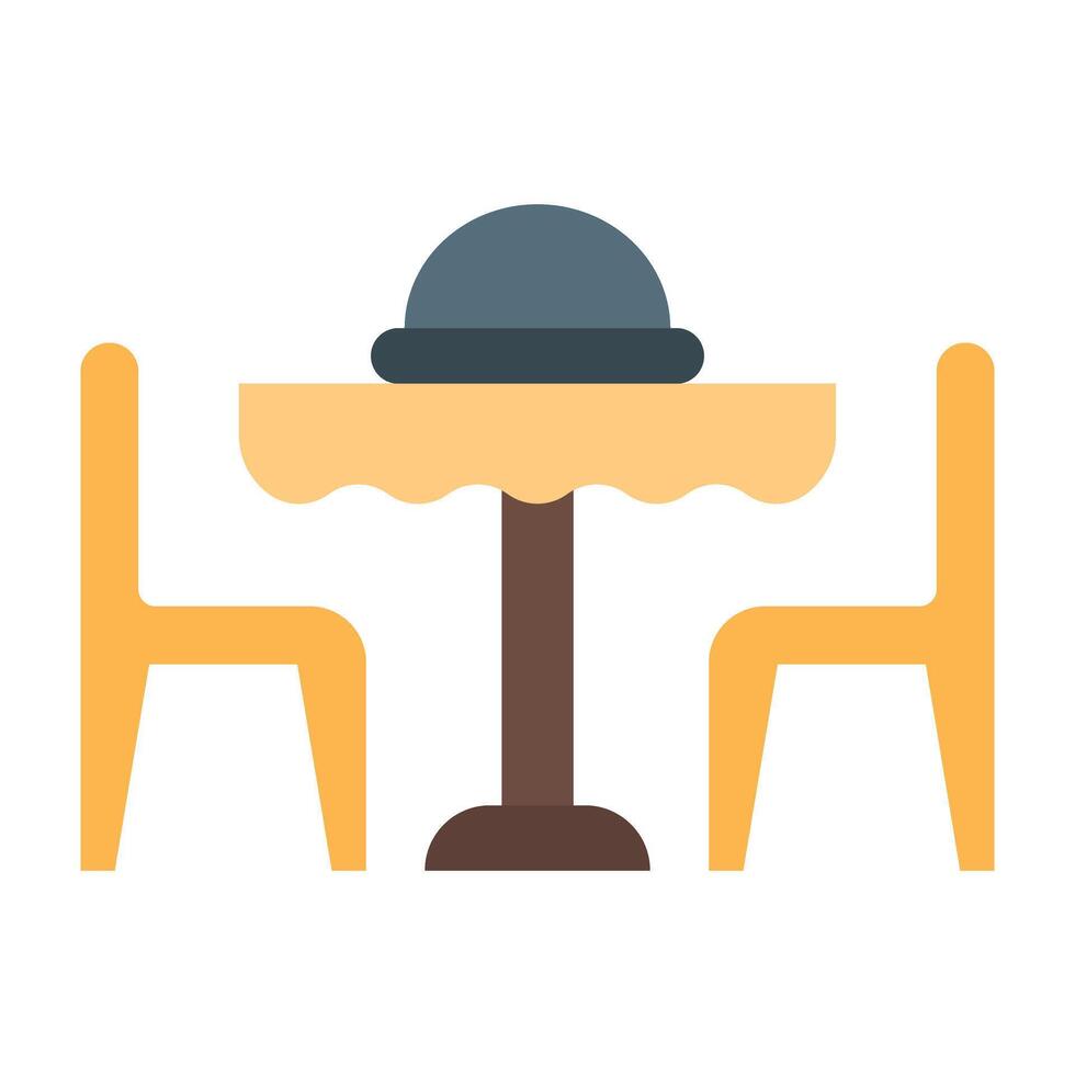 Dining Table Icon Design vector