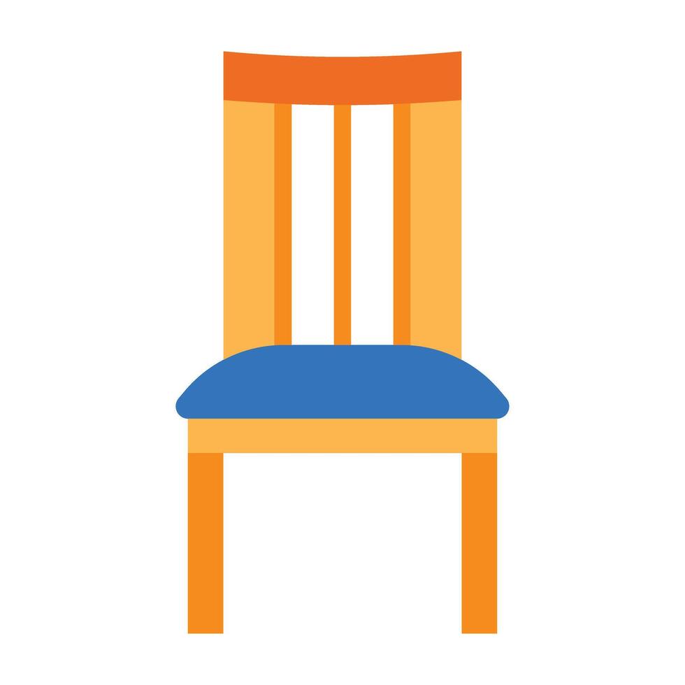 Dining Chair Icon Design vector