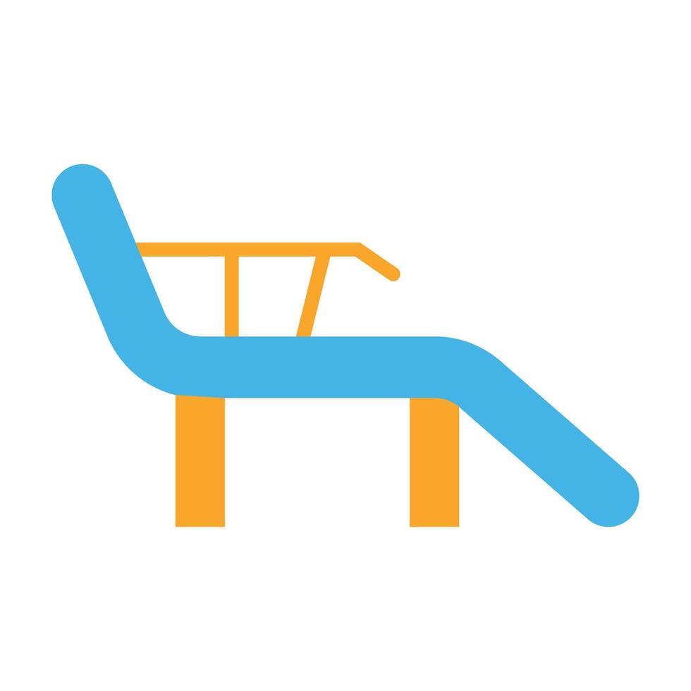Deck Chair Icon Design vector