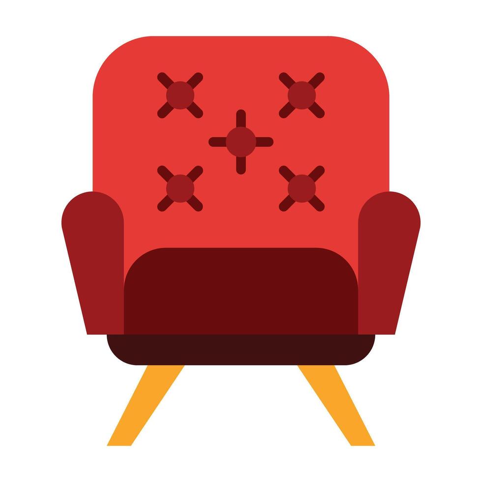 Armchair Icon Design vector