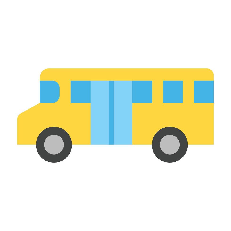 School Bus Icon Design vector