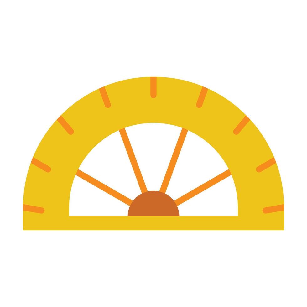 Protractor Icon Design vector
