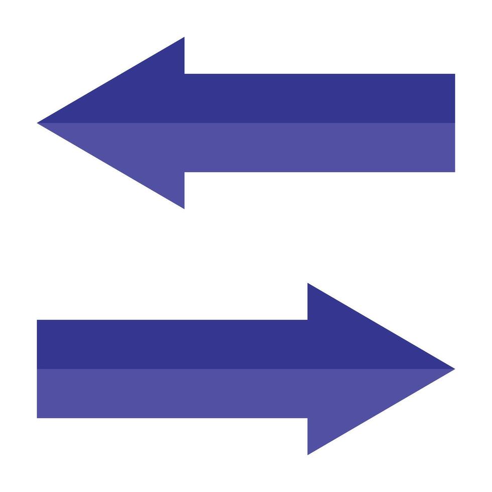 Opposite Arrow Icon Design vector