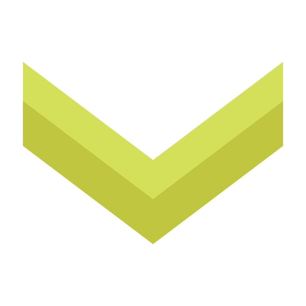 Down Chevron Icon Design vector