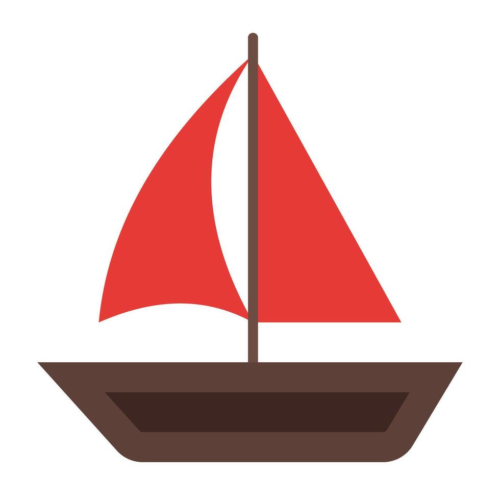 Sail Boat Icon Design vector