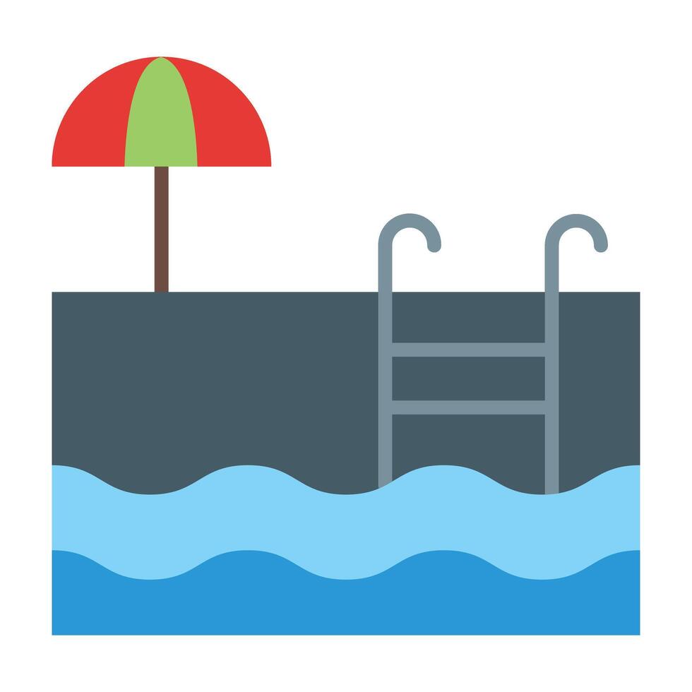 Swimming Pool Icon Design vector