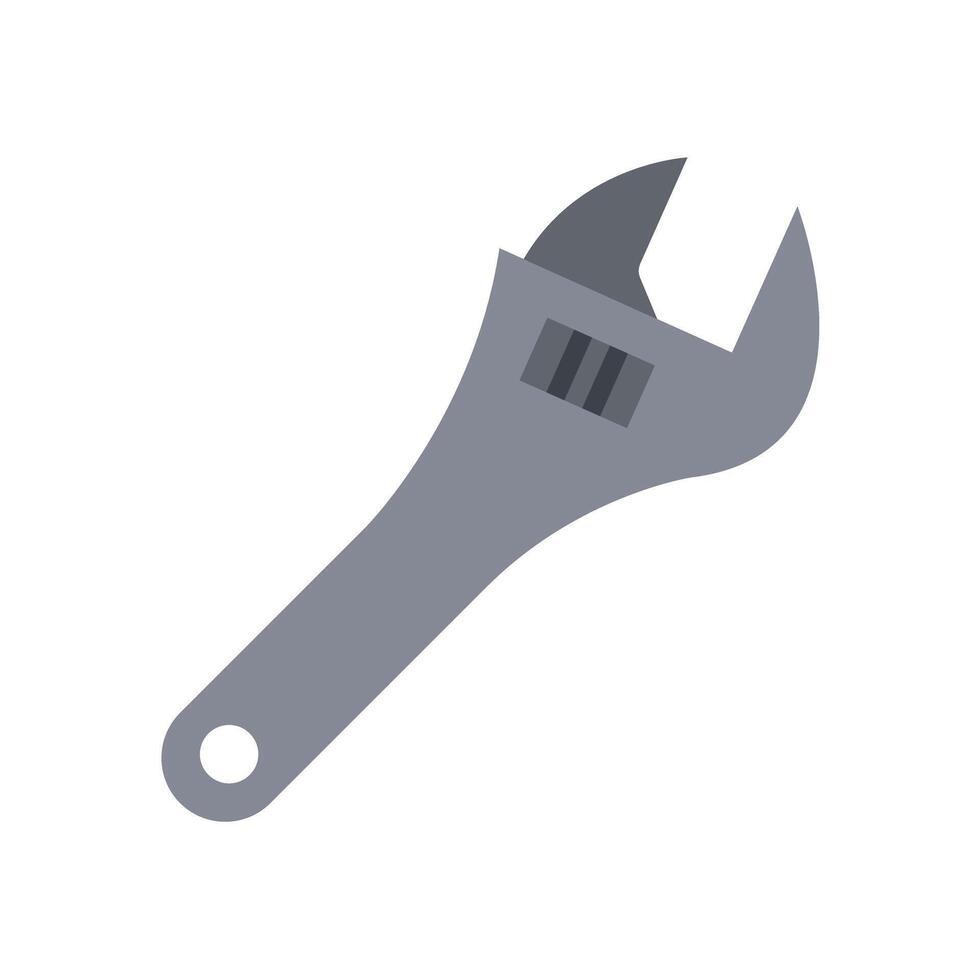 Adjustable Wrench Icon Design vector
