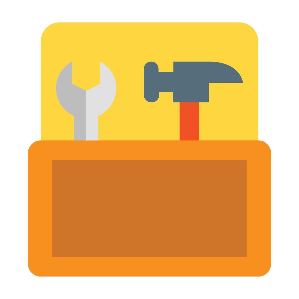 Toolbox Icon Design vector