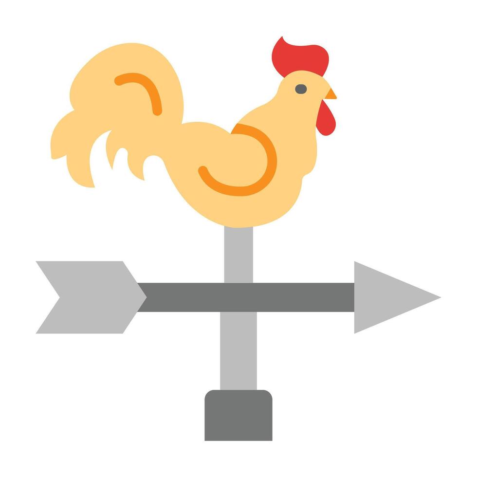 Weathercock Icon Design vector