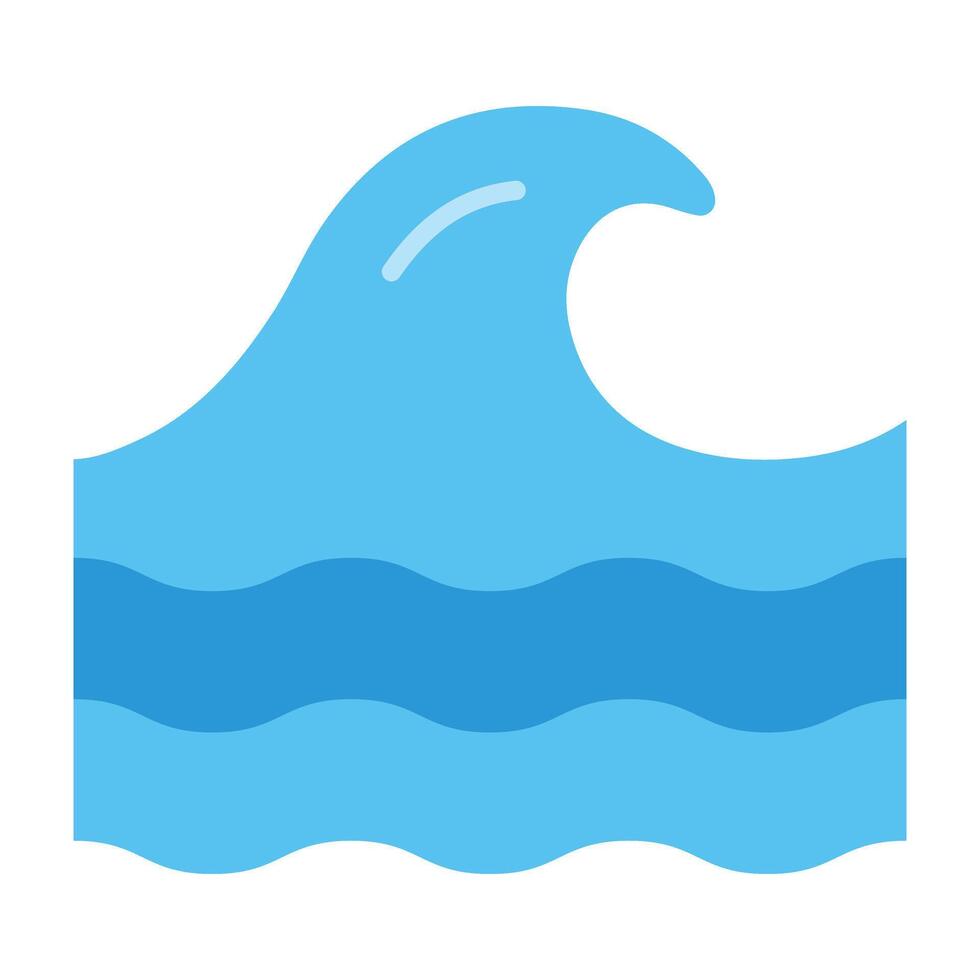 Tides Icon Design vector