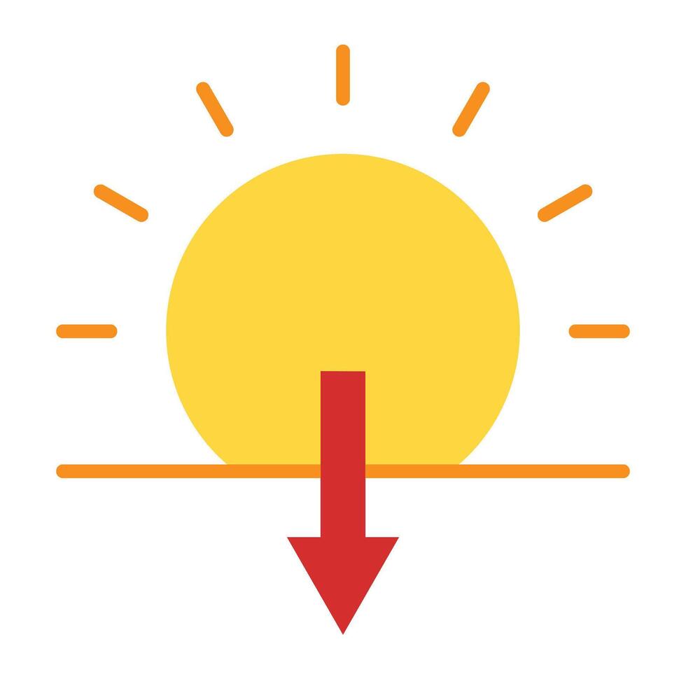 Sun Rise Icon Design vector
