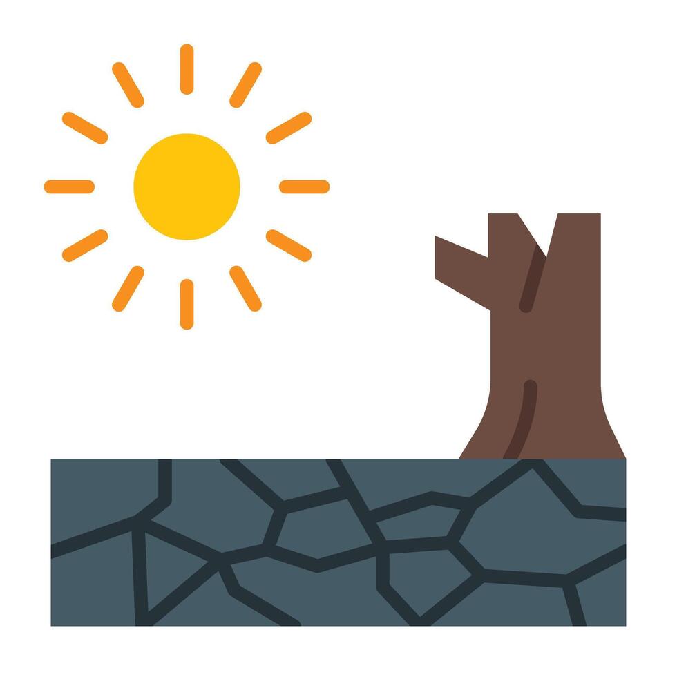 Drought Icon Design vector