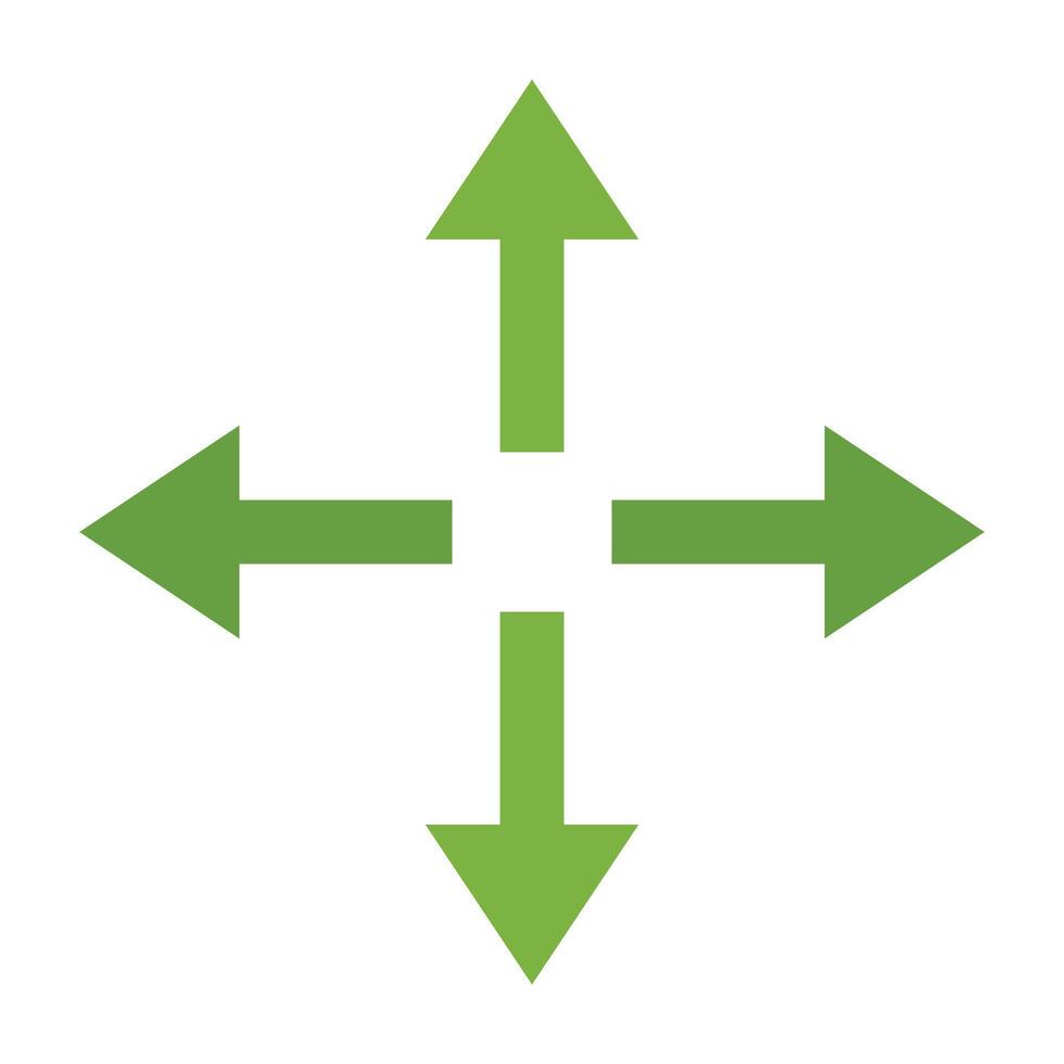 Directional Arrows Icon Design vector