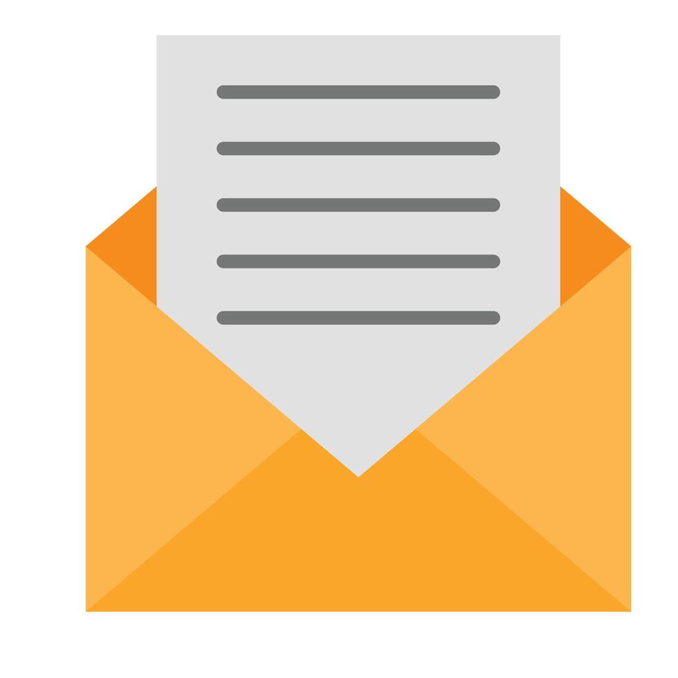 Open Email Icon Design vector