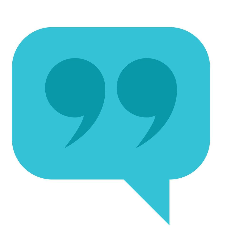 Quotation Icon Design vector