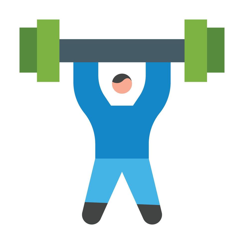Weight Lifting Icon Design vector