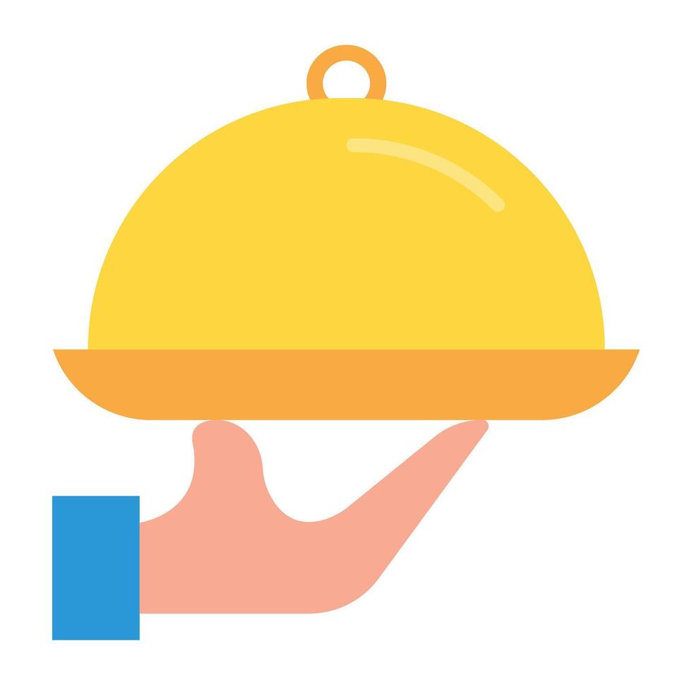 Serving Dish Icon Design vector