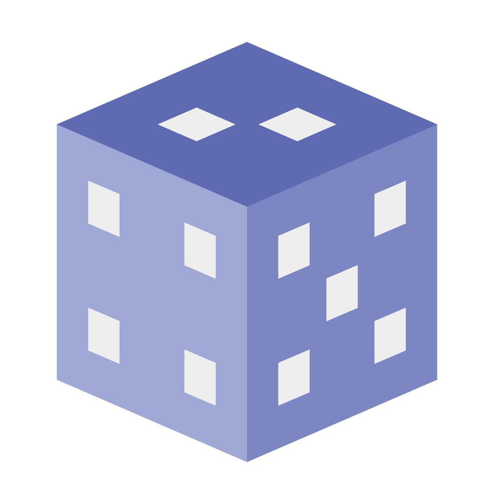 Dice Icon Design vector