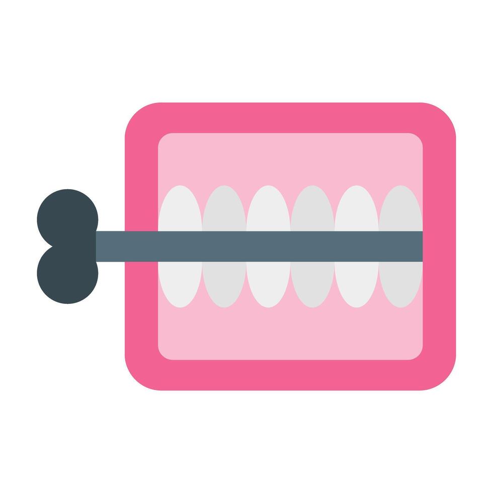 Toy Teeth Icon Design vector