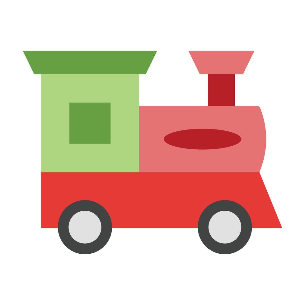 Toy Train Icon Design vector