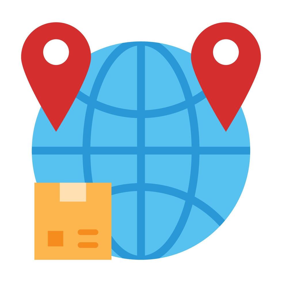 WorldWide Shipping Icon Design vector