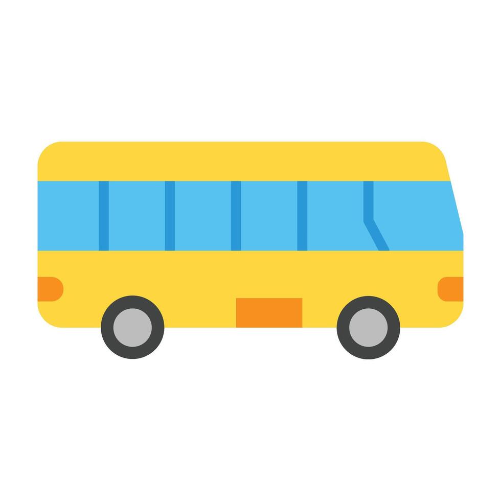 Shuttle Bus Icon Design vector